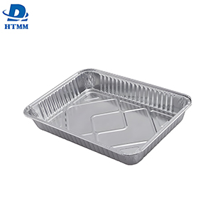 Half-size Food Grade Disposable Aluminum Foil Tray Carryout